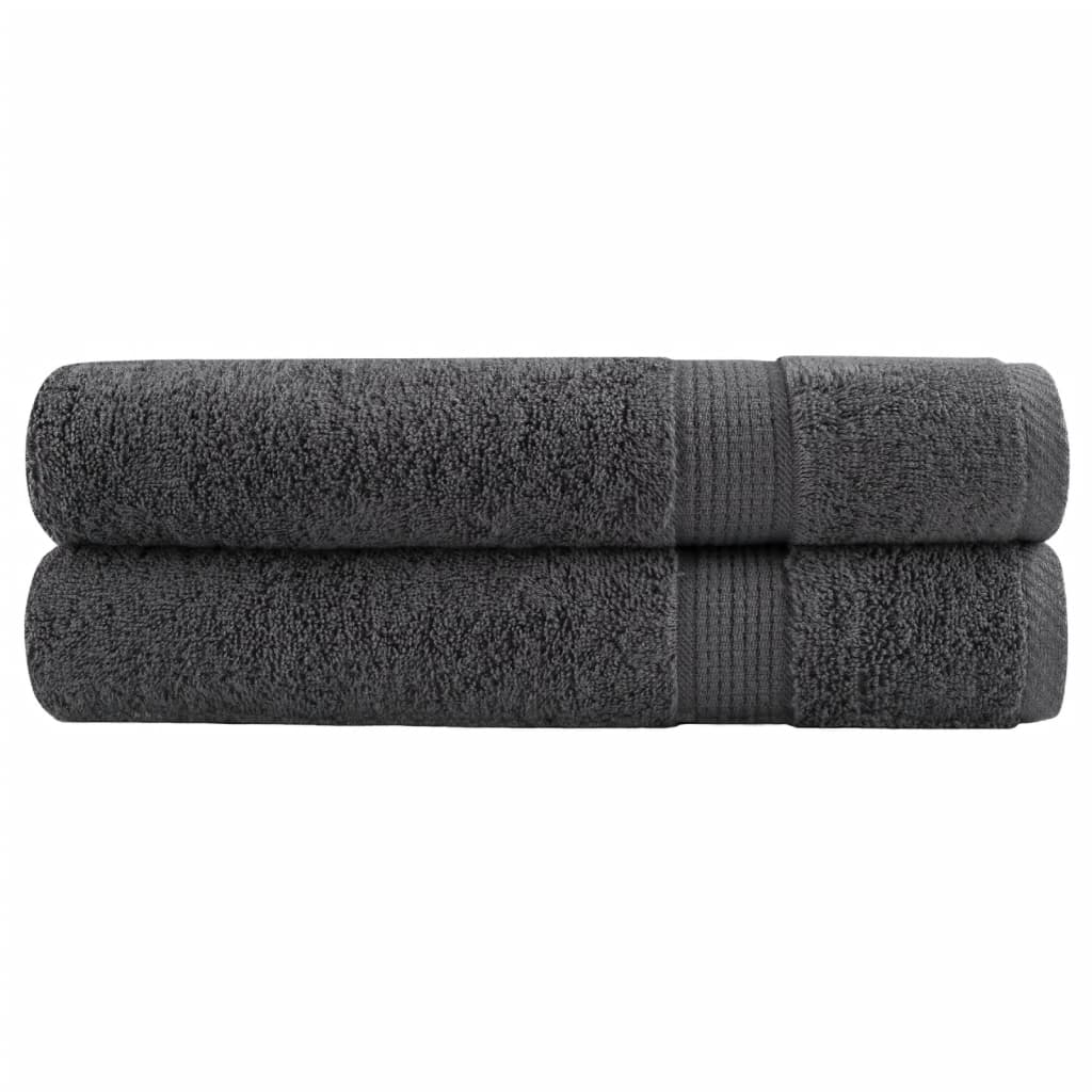 Vidaxx serviettes solund 2 pcs 600 g m² 30x50 cm couleur anthracite
