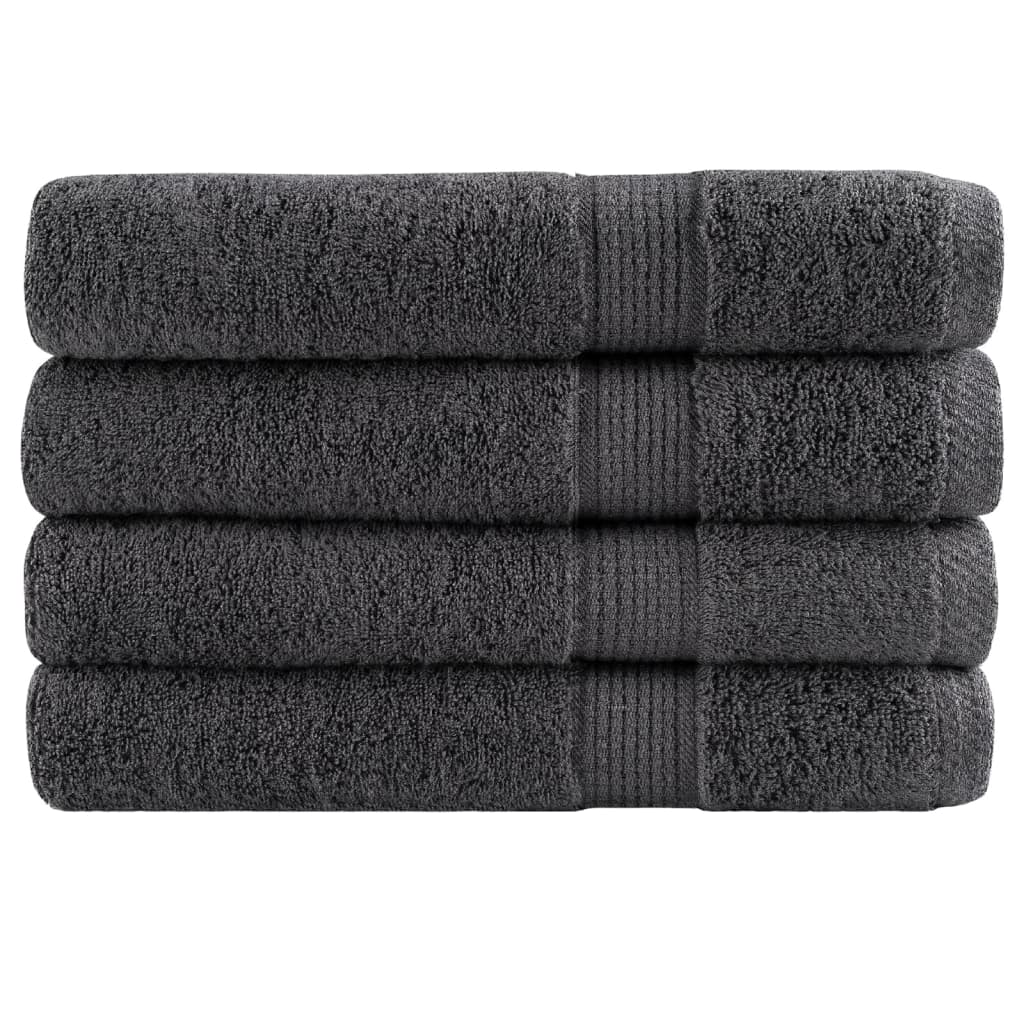 Vidaxx serviettes solund 4 pcs 600 g m² 100x200 cm couleur anthracite