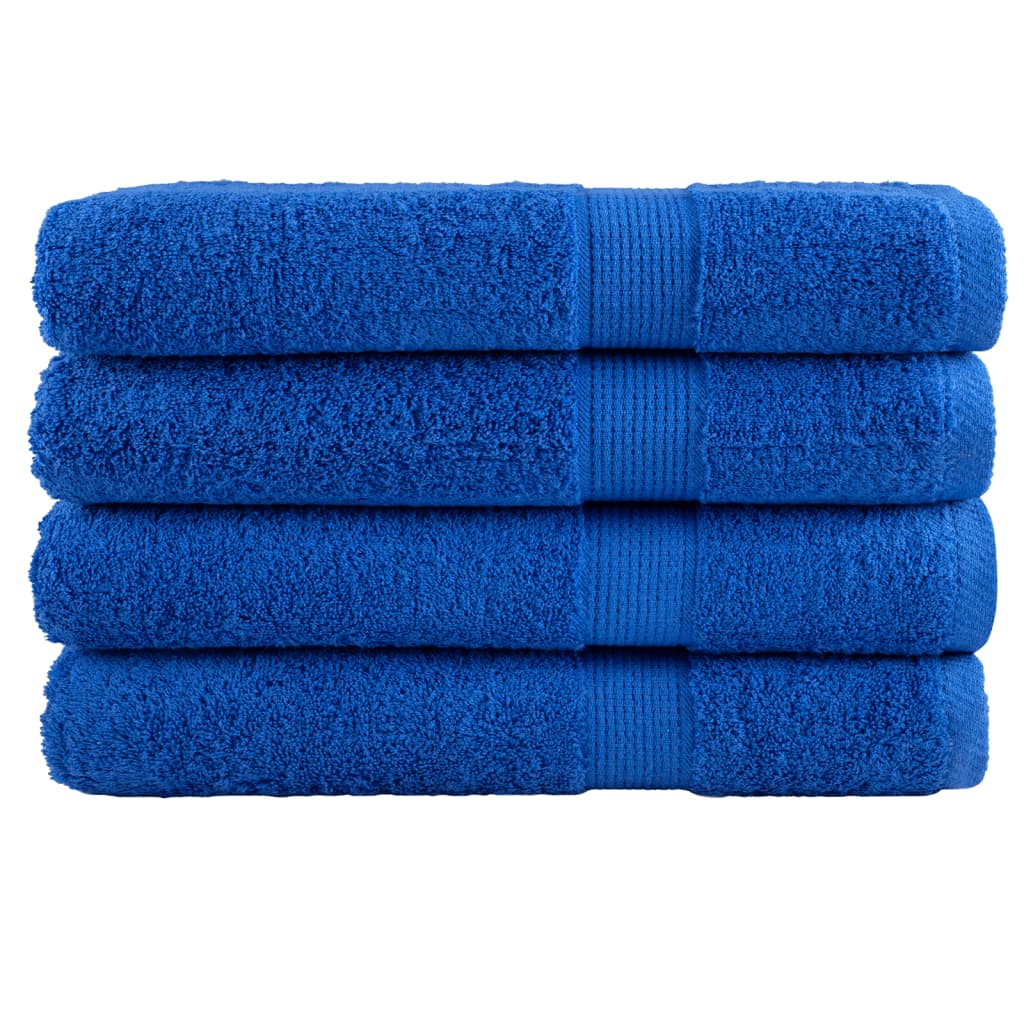 Vidaxx serviettes de sauna solund 4 pcs 600 g m² 80x200 cm bleu