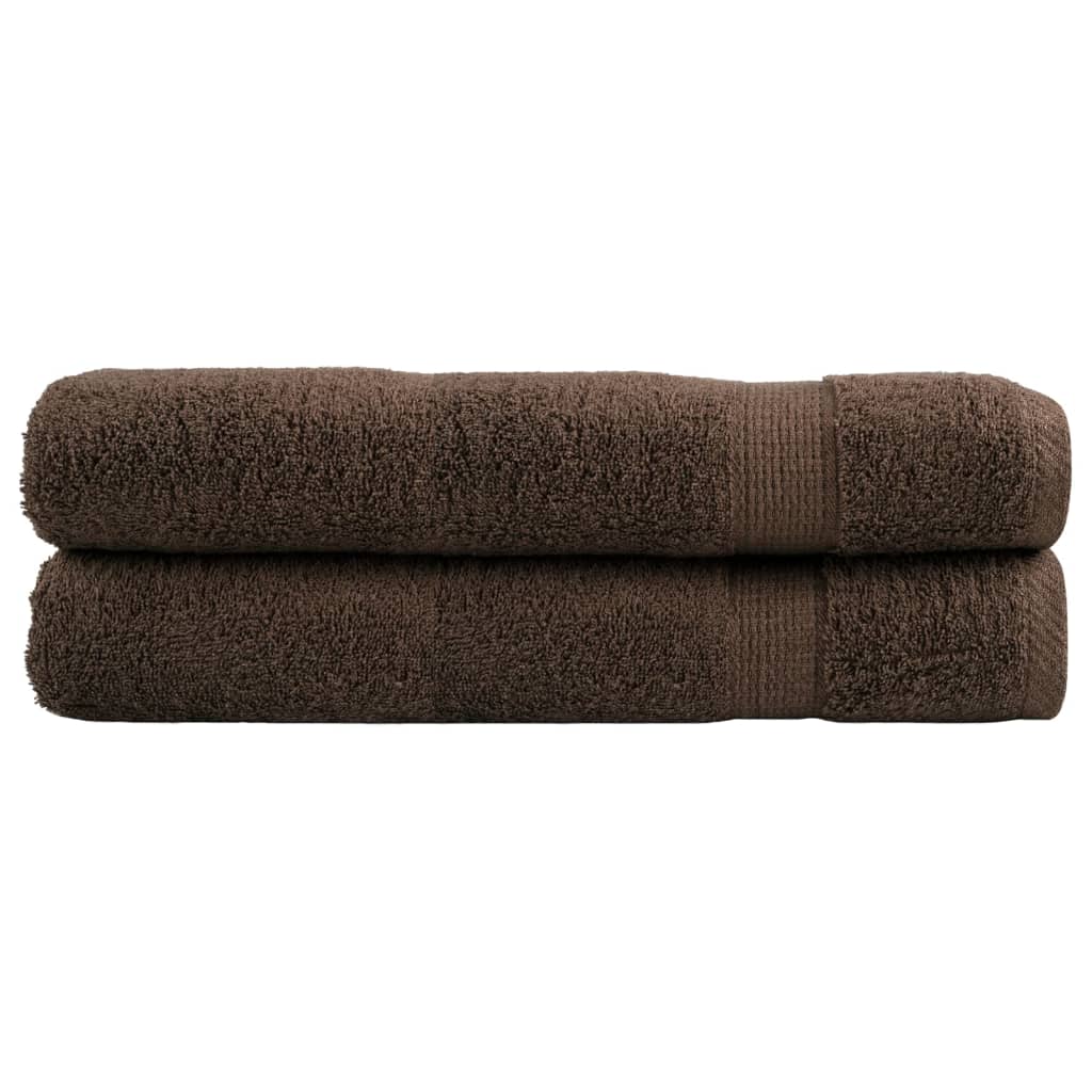Vidaxx serviettes de sauna solund 2 pcs 600 g m² 80x200 cm marron