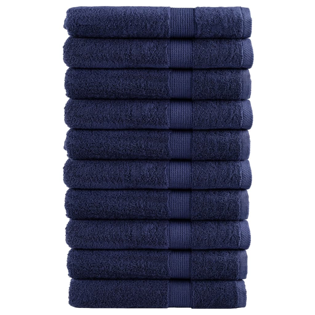 Vidaxx serviettes solund 10 pcs 600 g m² 100x200 cm bleu marine