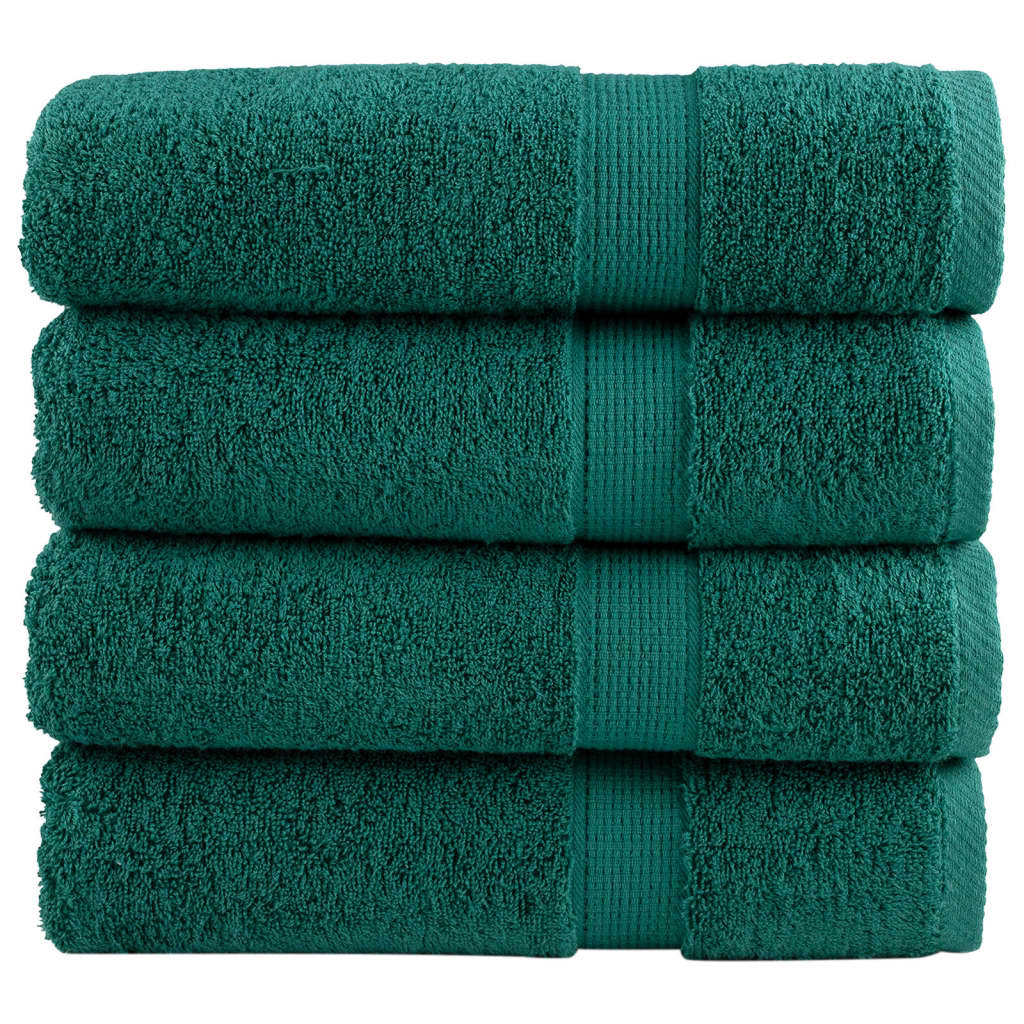 VidaXL Serviettes SOLUND 4 pcs 600 g m² 50x100 cm vert