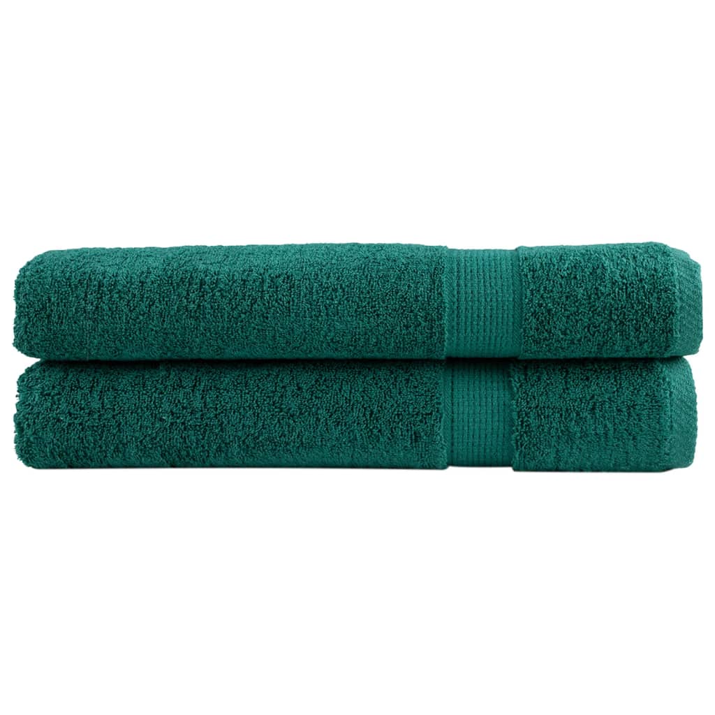VidaXL Serviettes SOLUND 2 pcs 600 g m² 100x200 cm vert