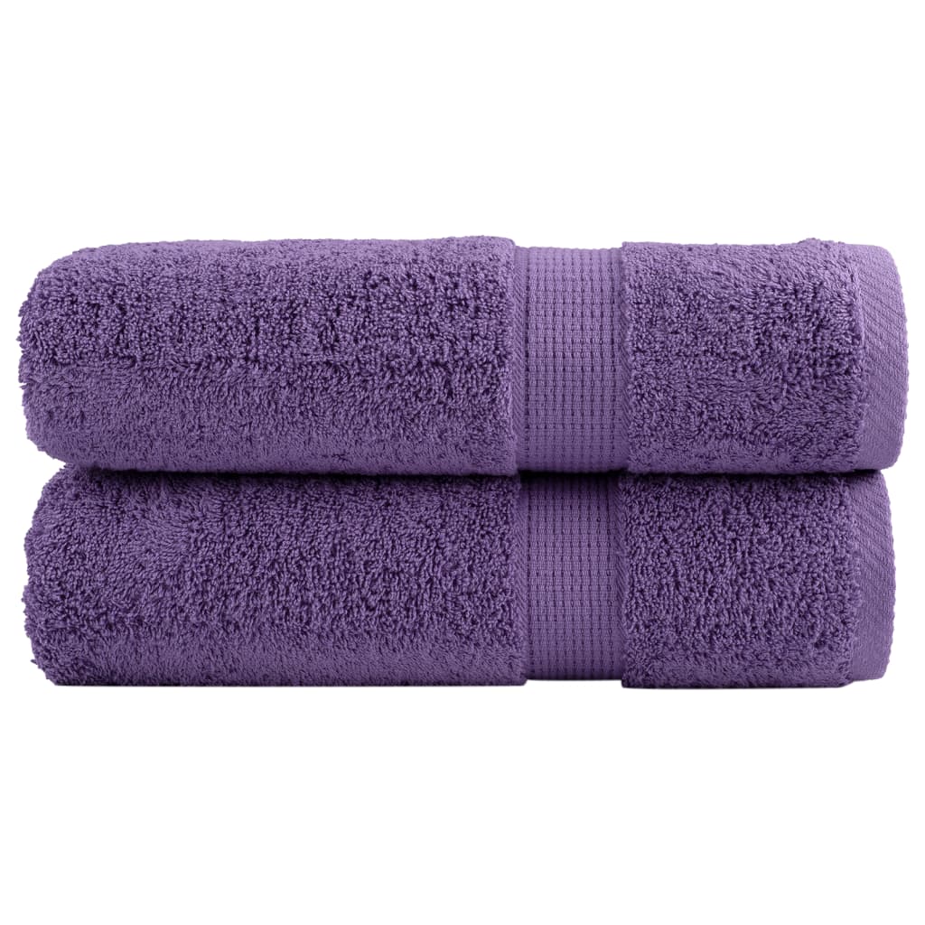 VidaXL Serviettes SOLUND 2 pcs 600 g m² 50x100 cm violet