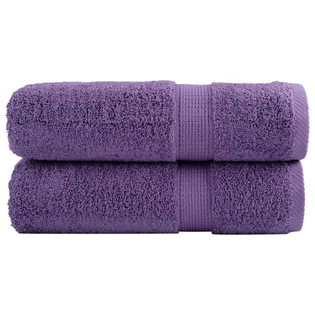 VidaXL Serviettes de bain SOLUND 2 pcs 600 g m² 100x150 cm