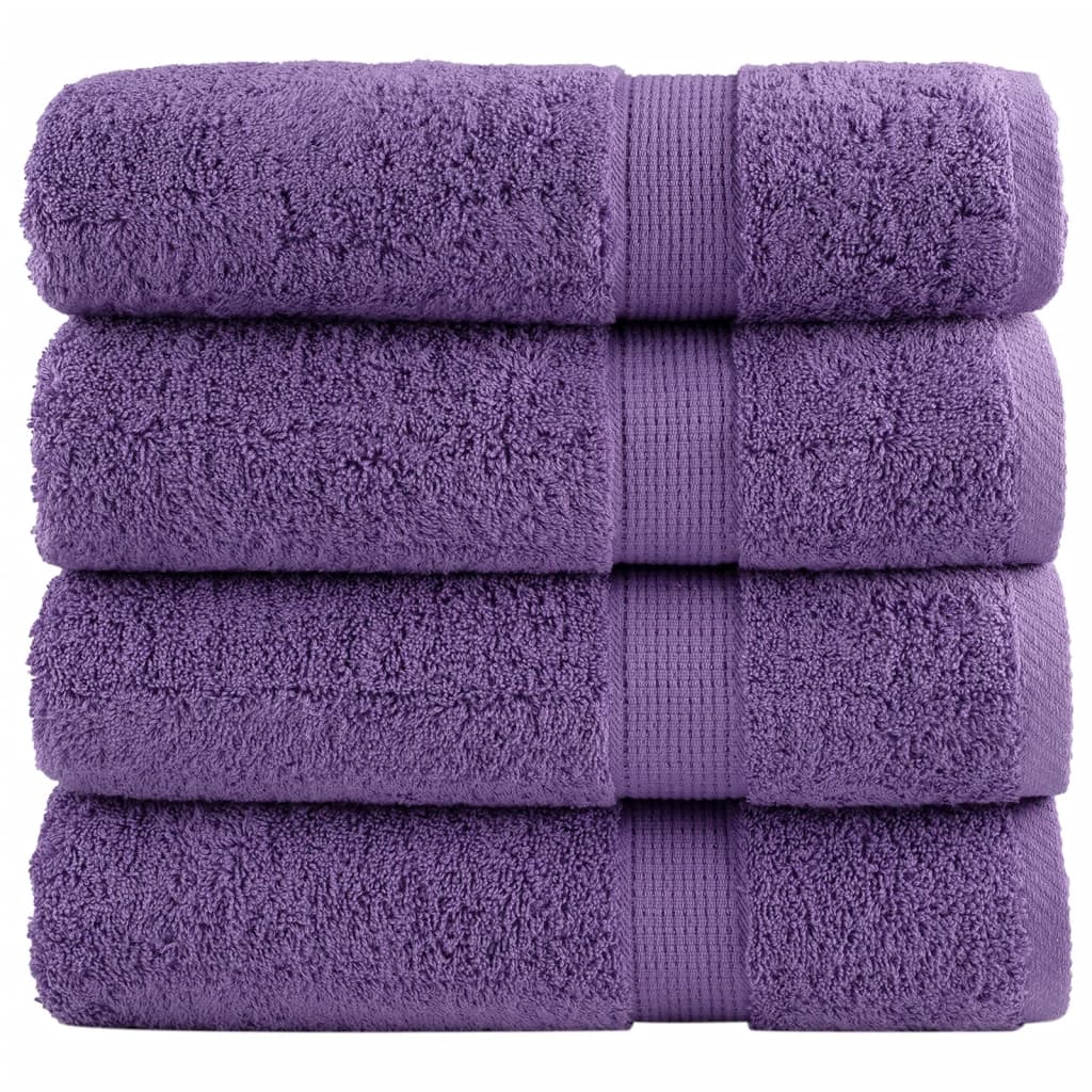 VidaXL serviettes de bain solund 4 pièces 600 g m² 100x150 cm