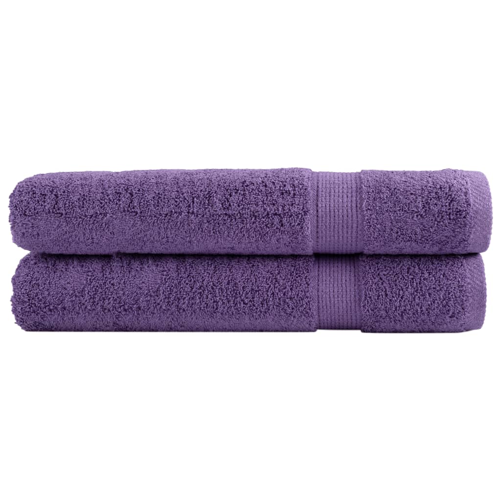 VidaXL serviettes de sauna solund 2 pcs 600 g m² 80x200 cm violet