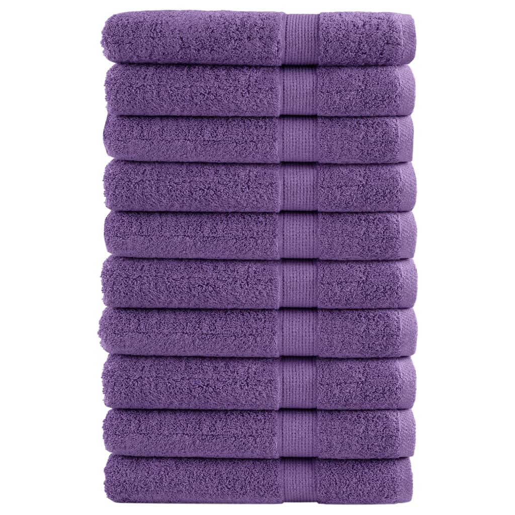 Vidaxx serviettes de sauna solund 10 pcs 600 g m² 80x200 cm violet
