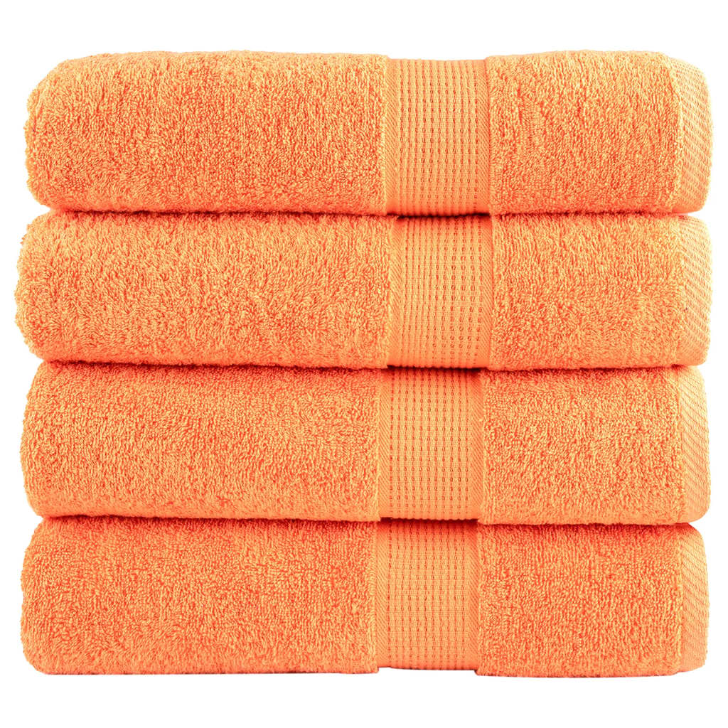 VidaXL serviettes de bain solund 4 pièces 600 g m² 100x150 cm
