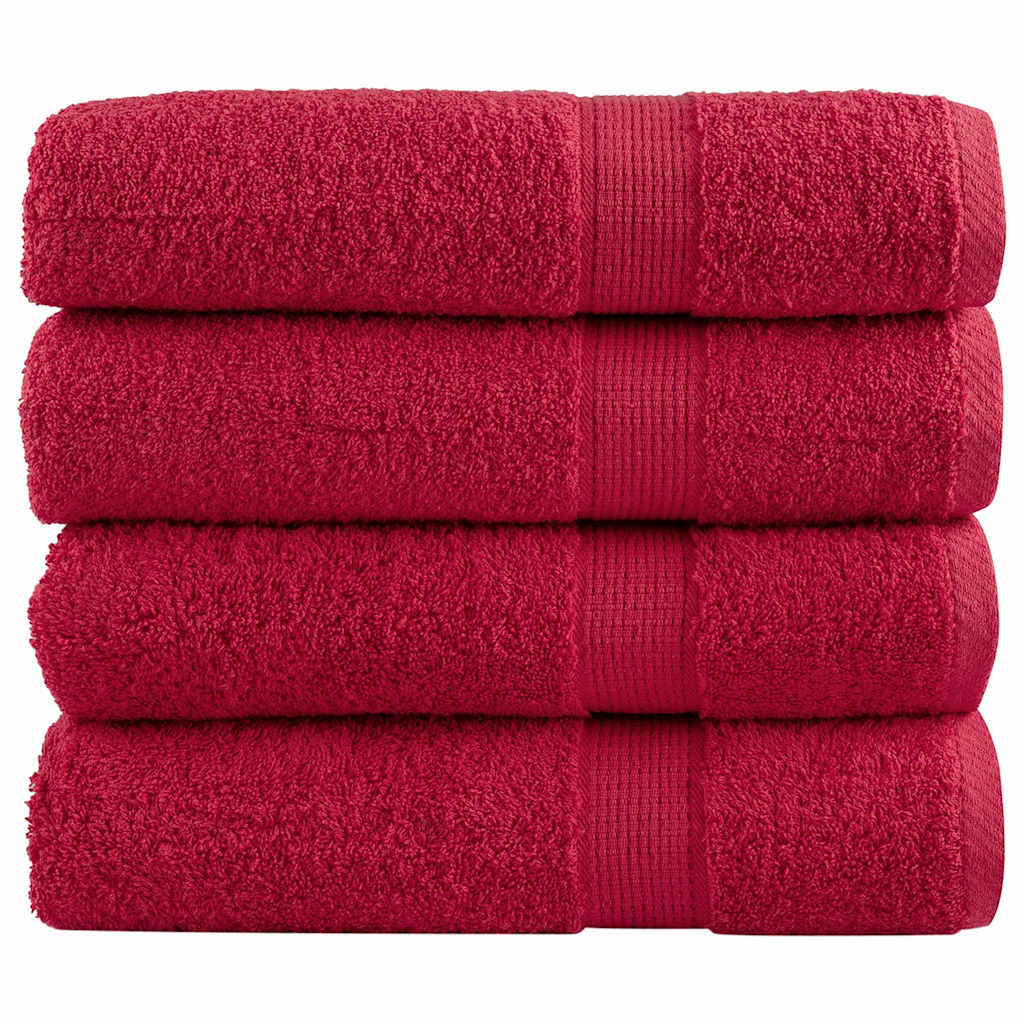 VidaXL serviettes de bain solund 4 pièces 600 g m² 100x150 cm