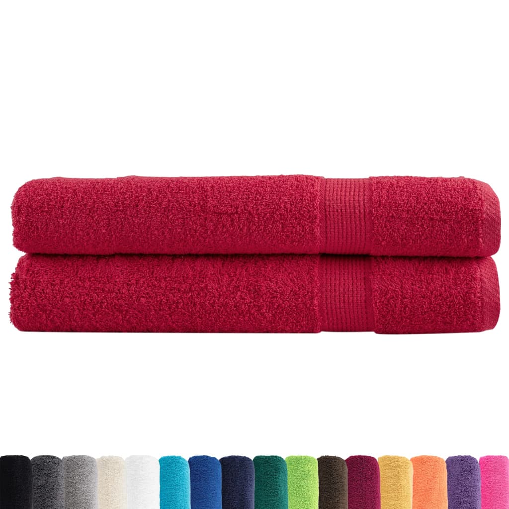 Vidaxx serviettes solund 2 pcs 600 g m² 100x200 cm rouge
