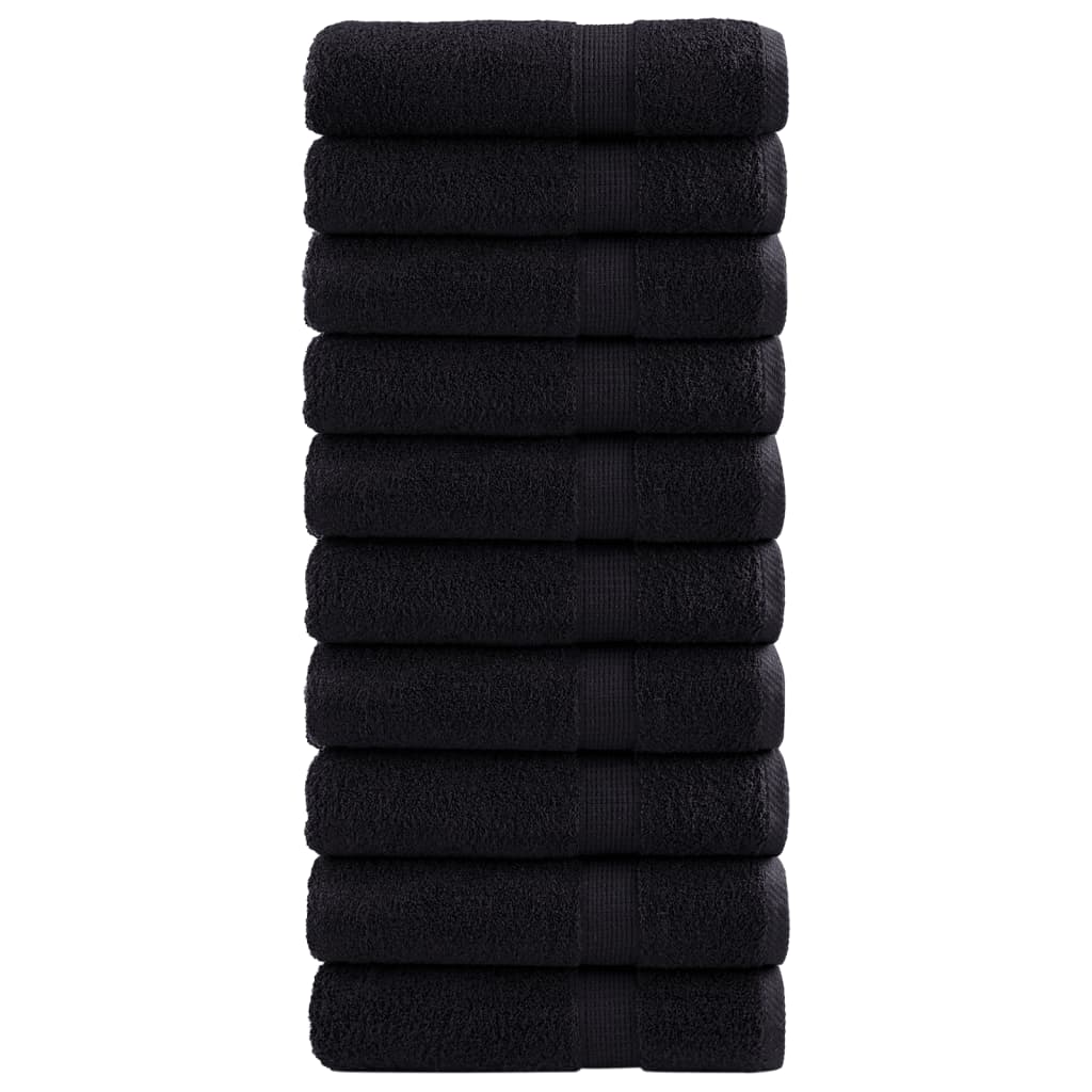 VidaXL serviettes de bain solund 10 pièces 600 g m² 100x150 cm