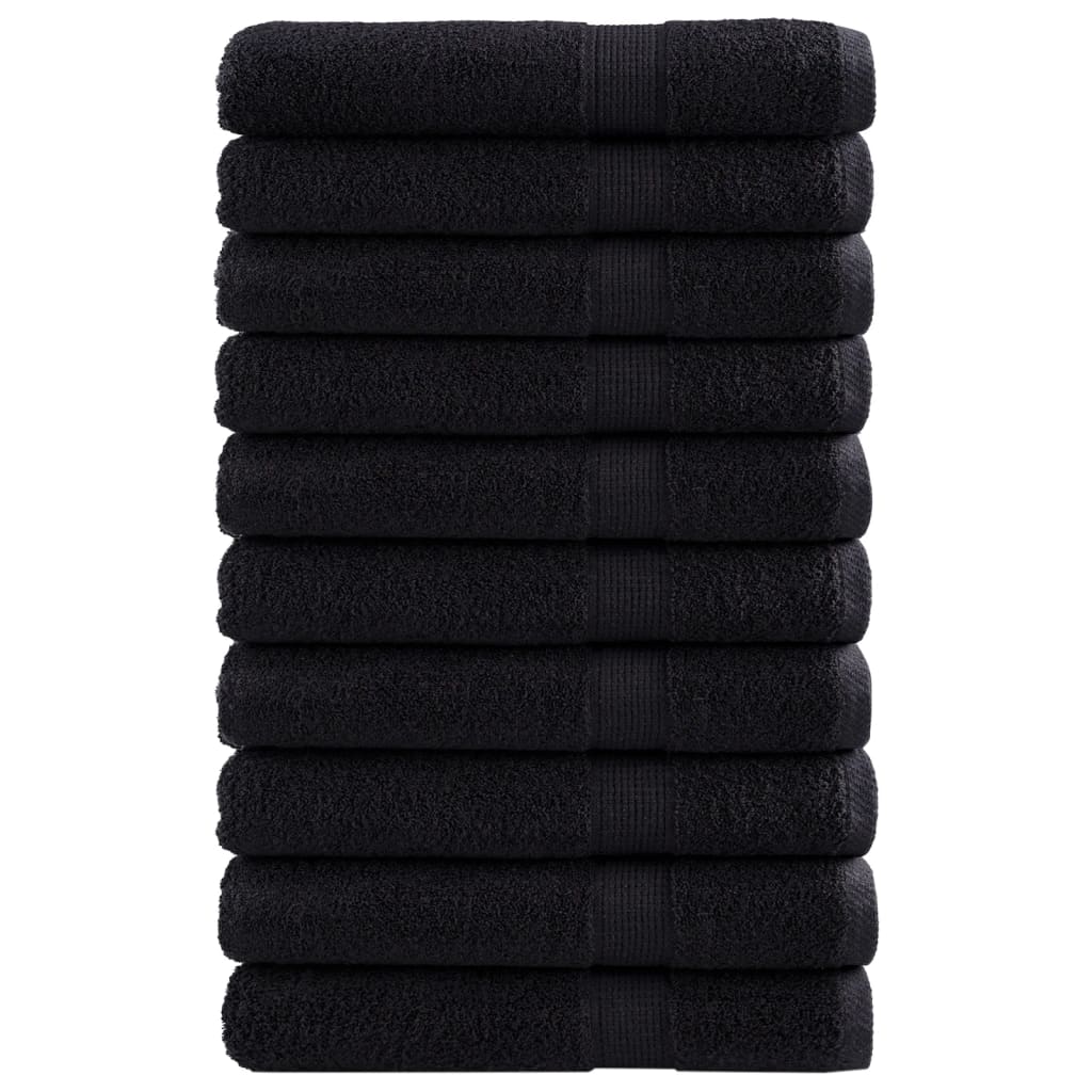 Vidaxx serviettes solund 10 pcs 600 g m² 100x200 cm noir