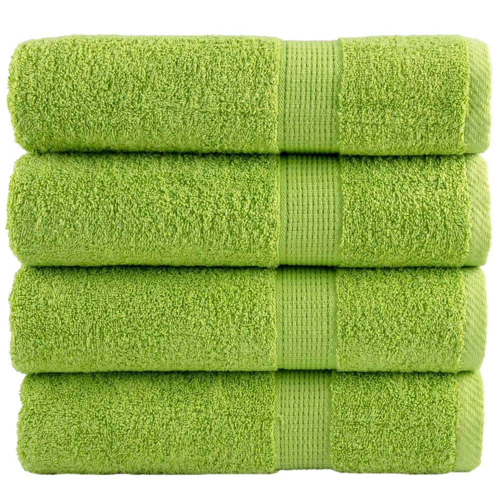 VidaXL serviettes de bain solund 4 pièces 600 g m² 100x150 cm