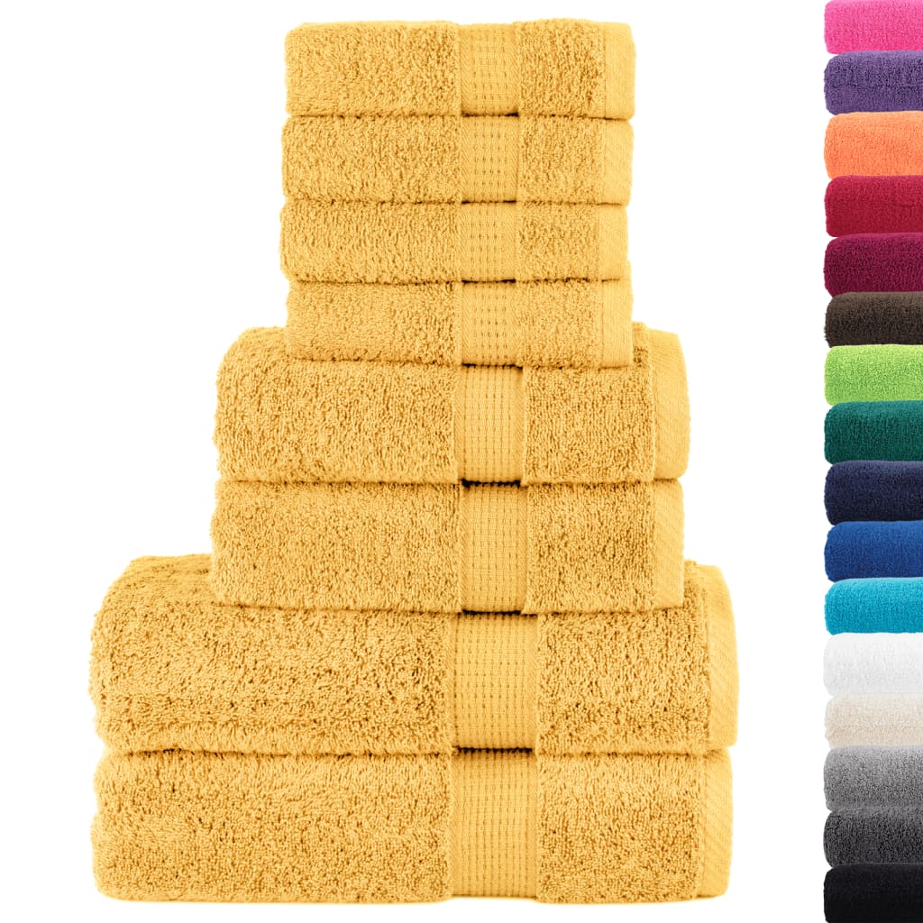 Vidaxx ensemble de serviettes 8 pièces solund 600 g m² doré