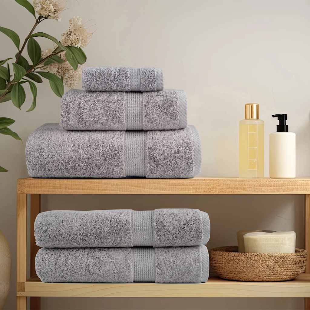 VidaXL Ensemble de serviettes 12 pièces SOLUND 600 g m² gris