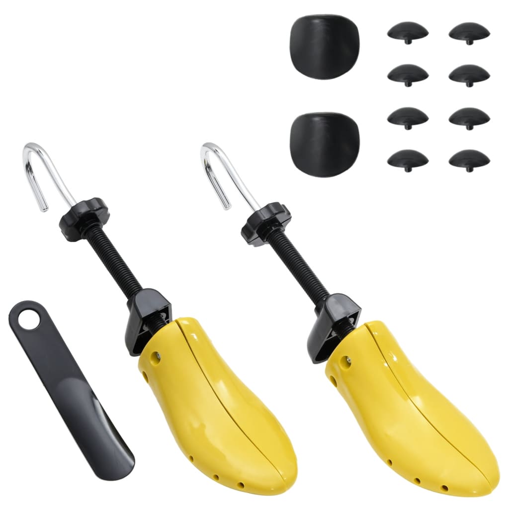 Sics à chaussures Vidaxl avec chausse-pied EU 37-41 Plastique jaune