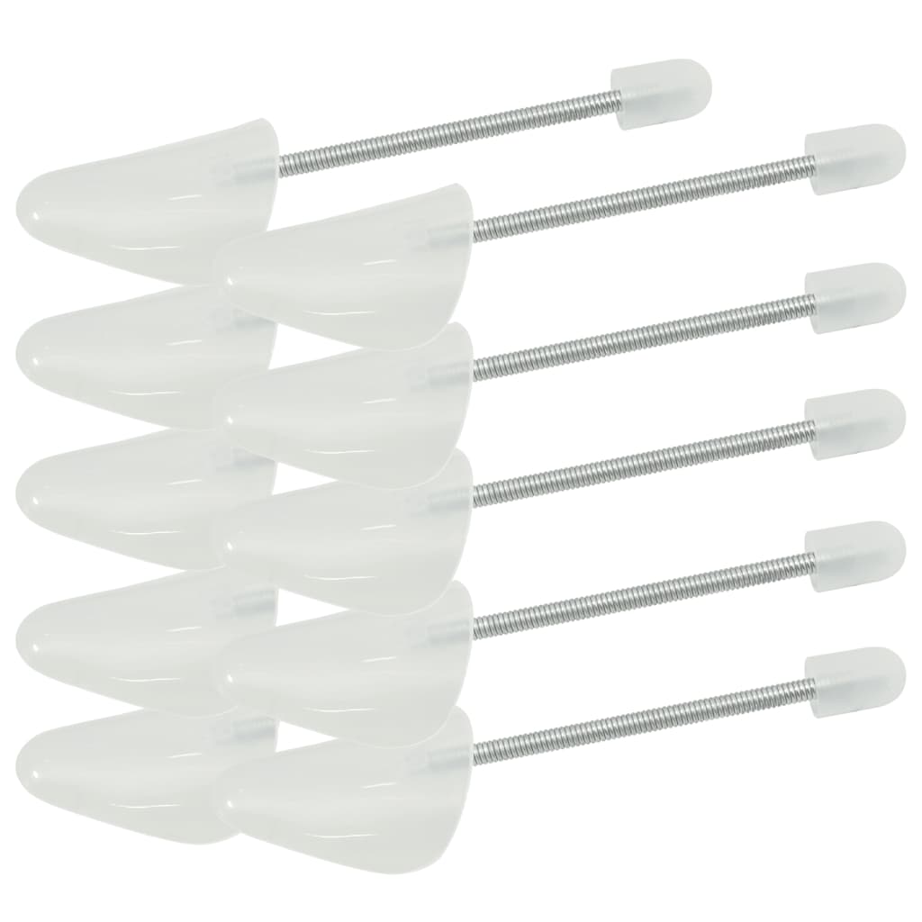 Sics de chaussures Vidaxl 5 paires d'EU 35-38 Plastique blanc
