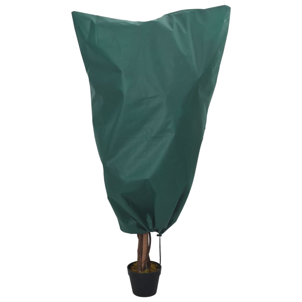VidaXL housses polaires pour plantes avec cordon de serrage 4 pcs 70 g m² 0,8x0,8 m