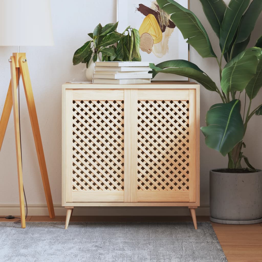 VidaXL Portes d'armoire à lattes 2 pcs 39,5x69 cm Bois de pin massif