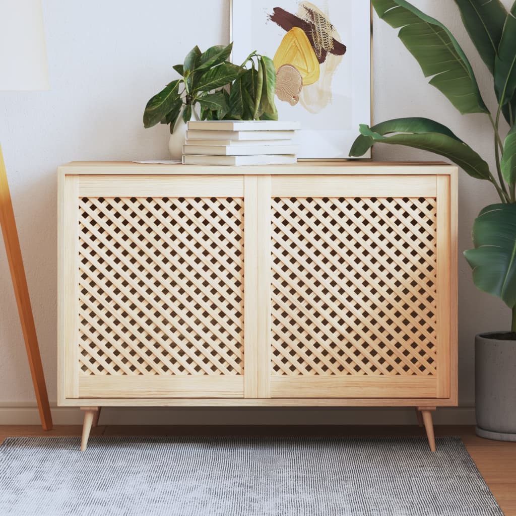 Vidaxx portes de placard à lattes 2 pcs 59,5x69 cm bois de pin massif