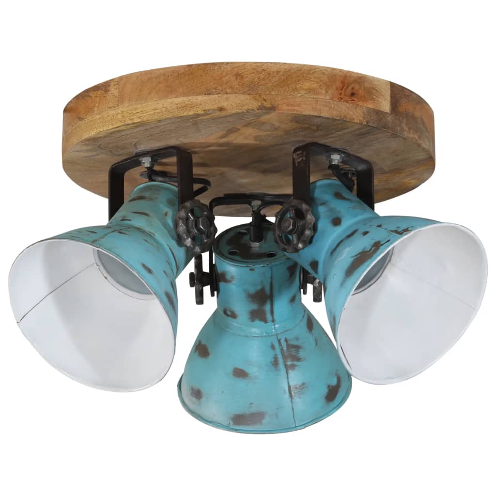 Vidaxx plafonnier 25 w e27 35x35x25 cm bleu patiné