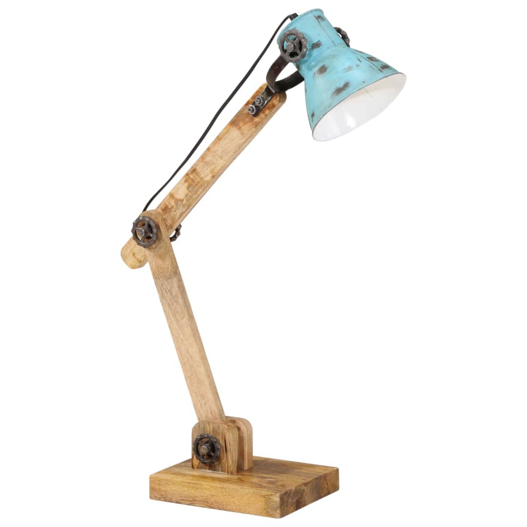 Vidaxx lampe de bureau 25 w e27 23x18x96 cm bleu patiné