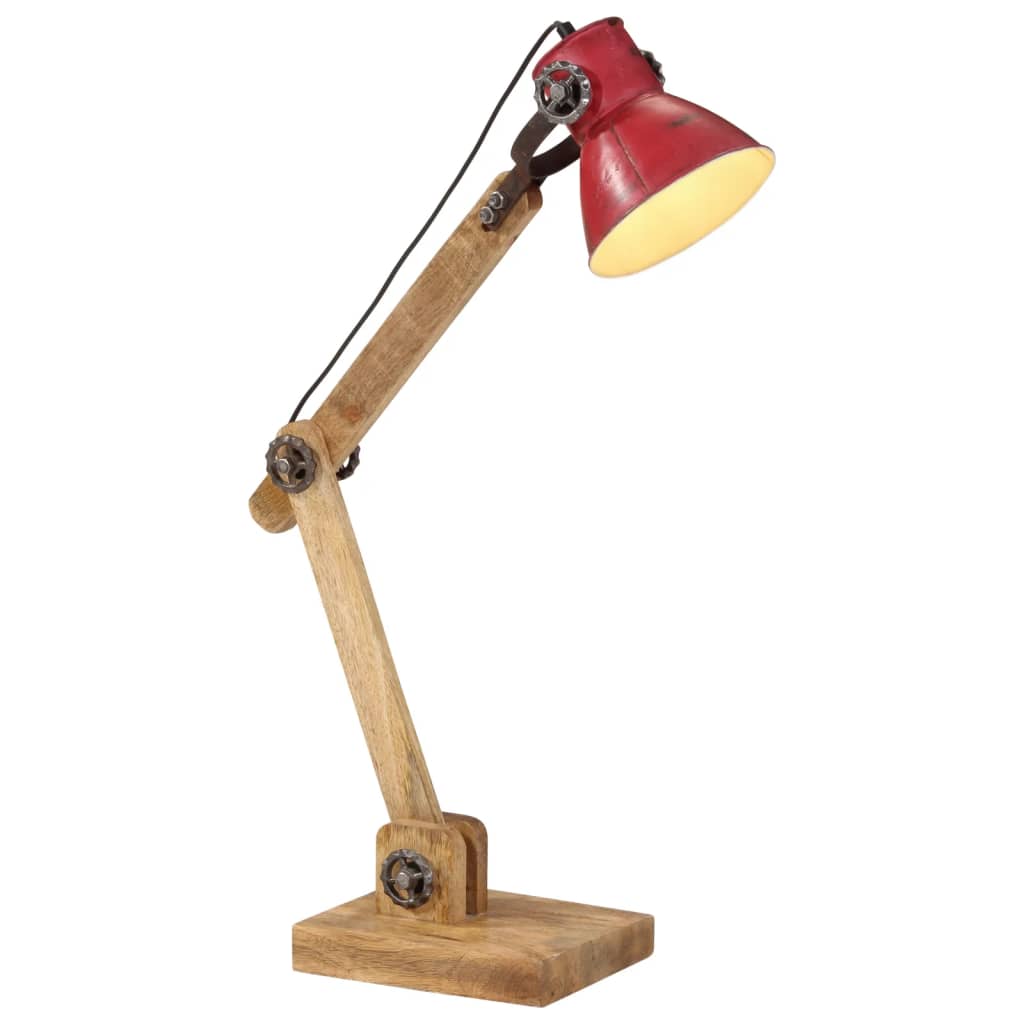 VidaXL Lampe de bureau 25 W E27 23x18x96 cm rouge patiné
