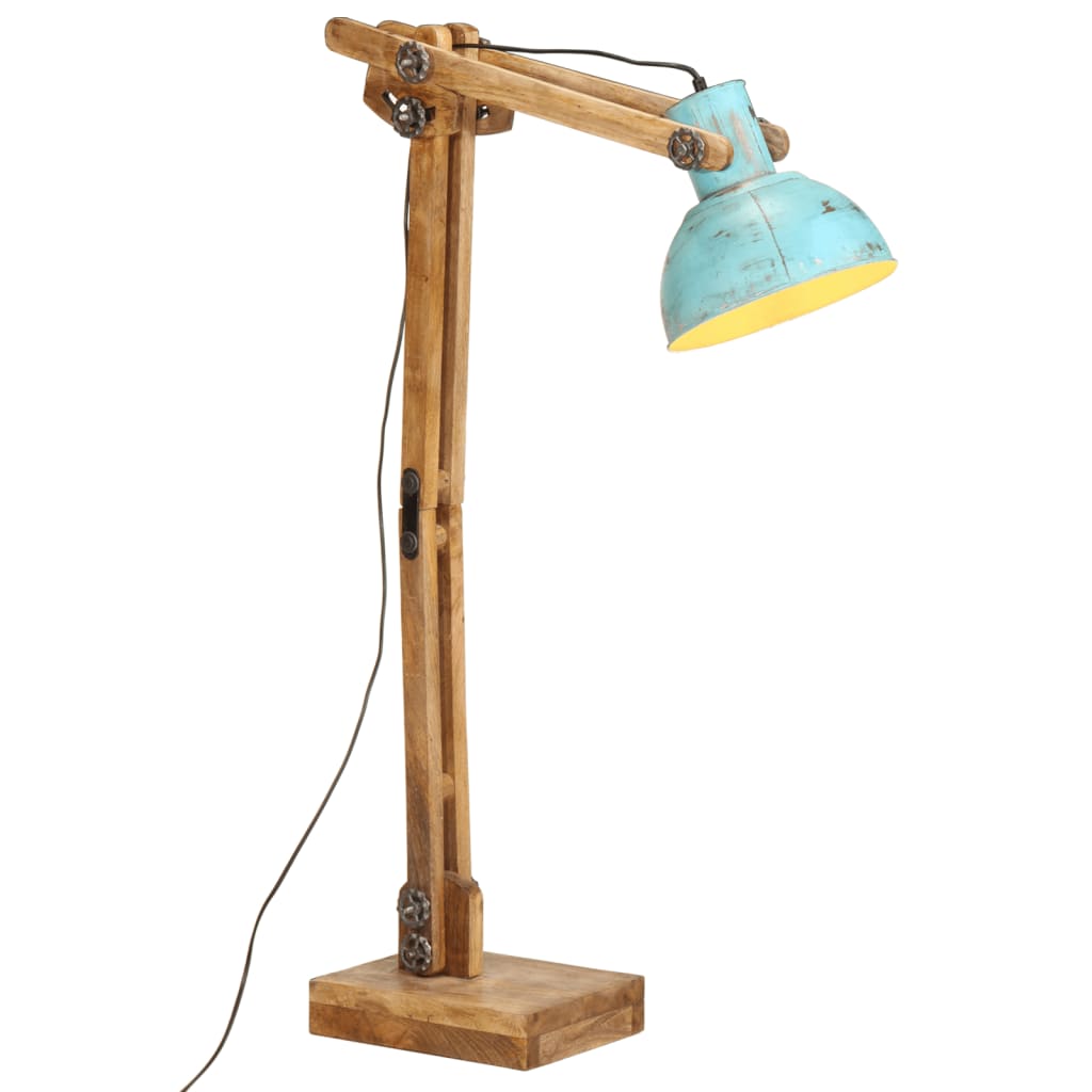VidaXL Lampadaire 25 W E27 33x25x130-150 cm bleu patiné