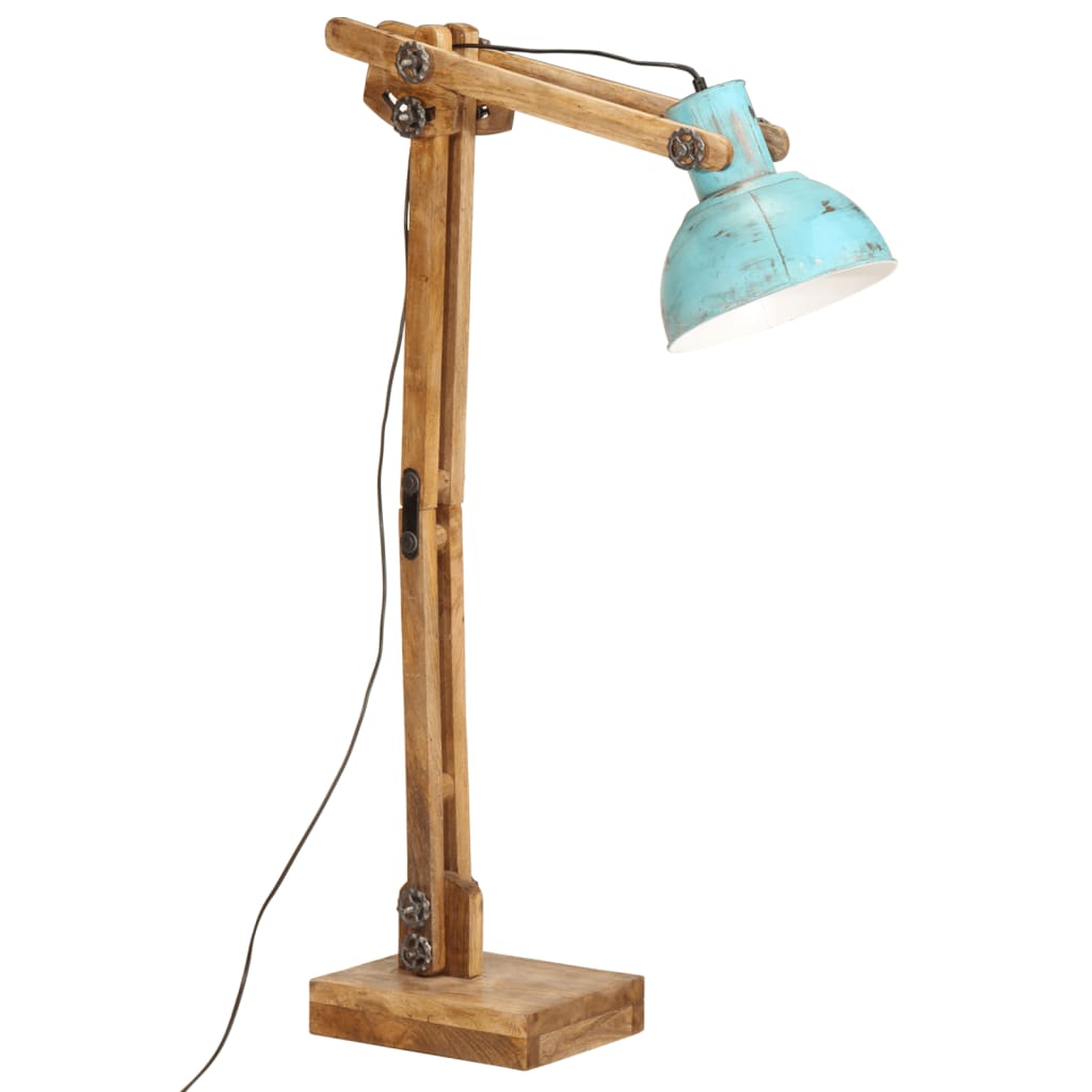VidaXL Lampadaire 25 W E27 33x25x130-150 cm bleu patiné