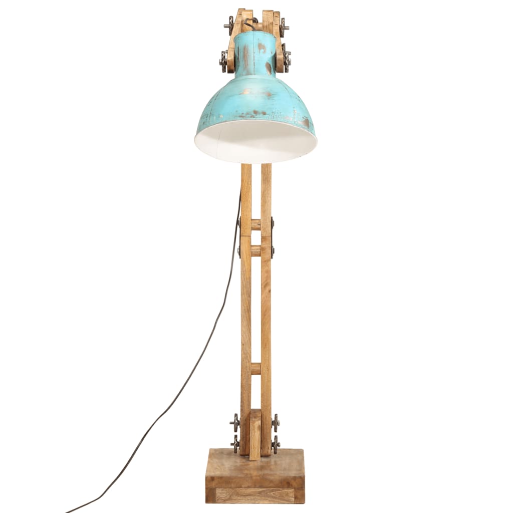 VidaXL Lampadaire 25 W E27 33x25x130-150 cm bleu patiné