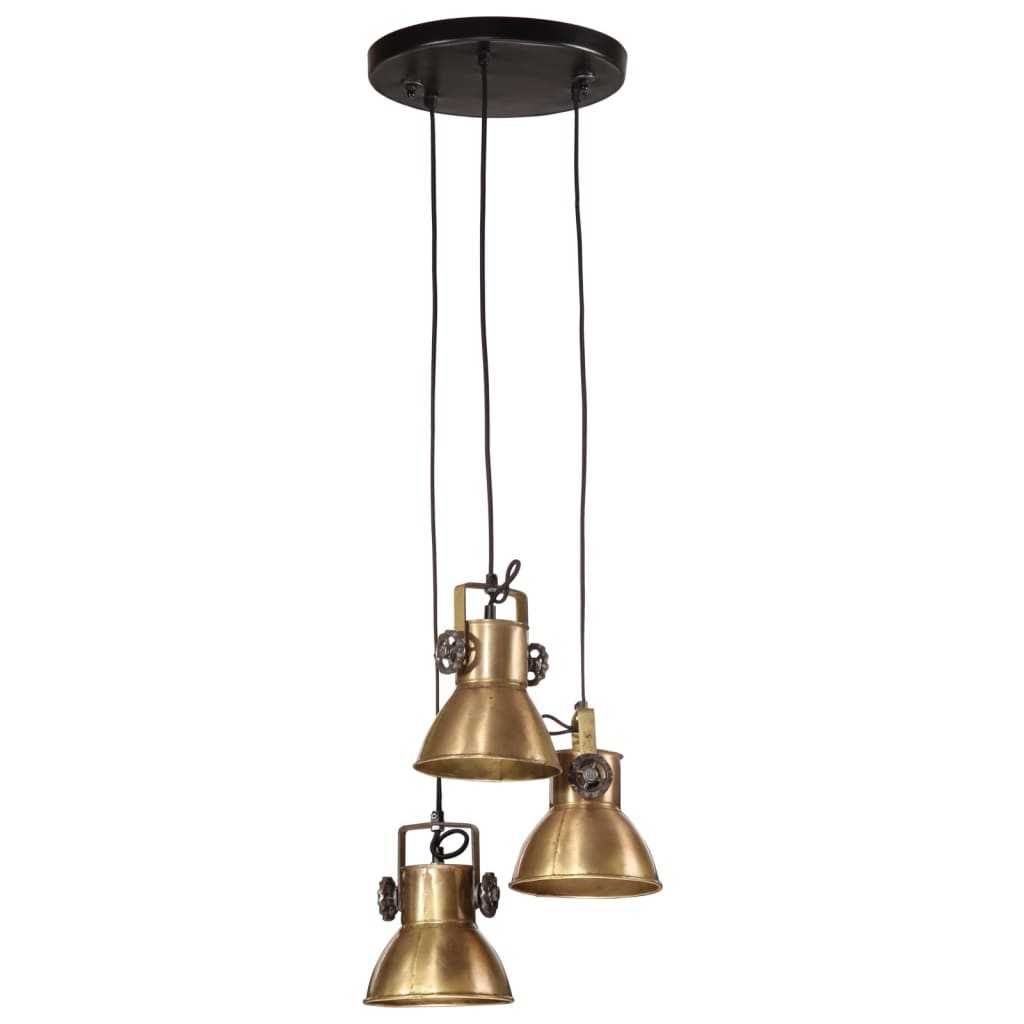 Vidaxx lampe suspendue 25 w e27 30x30x100 cm couleur laiton antique
