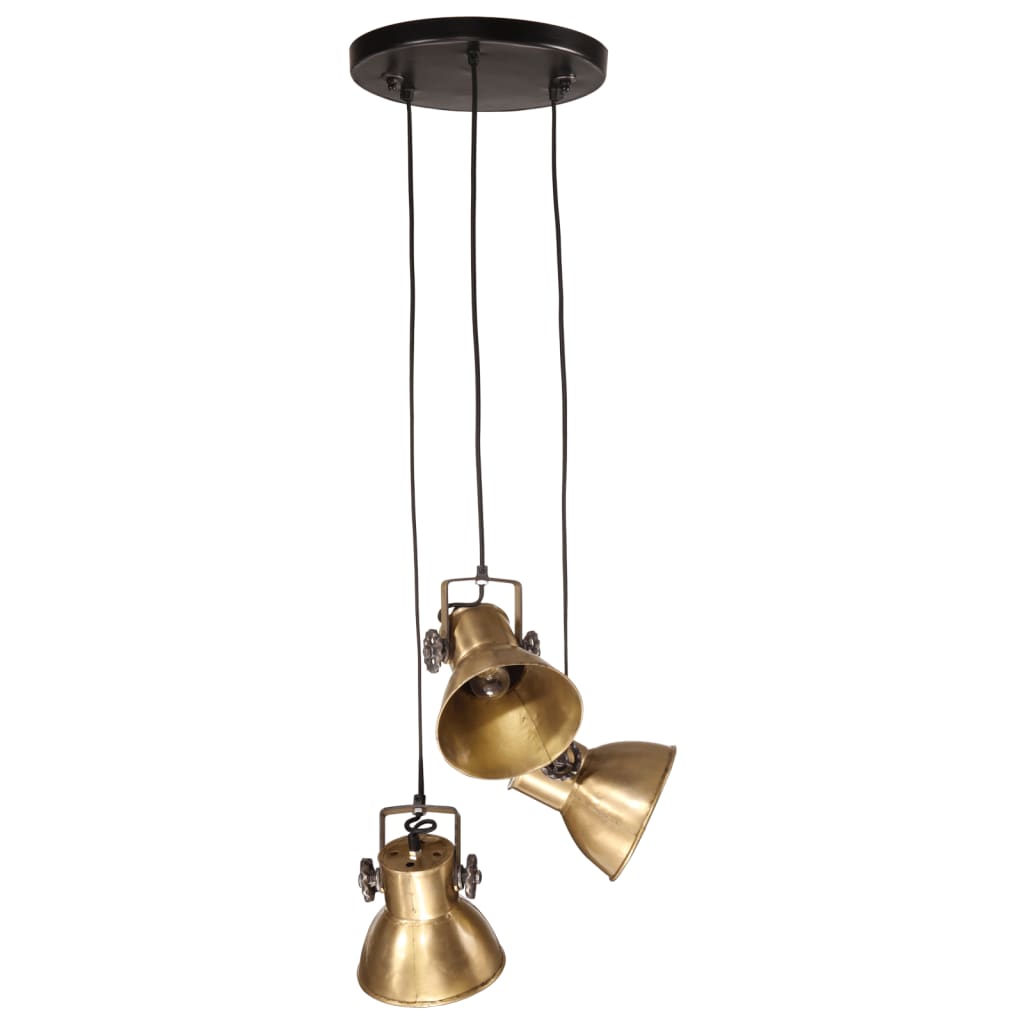 Vidaxx lampe suspendue 25 w e27 30x30x100 cm couleur laiton antique