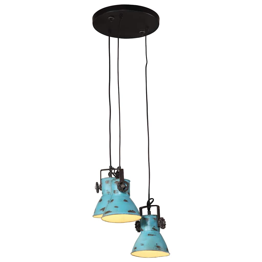 Vidaxx lampe suspendue 25 w e27 30x30x100 cm bleu patiné