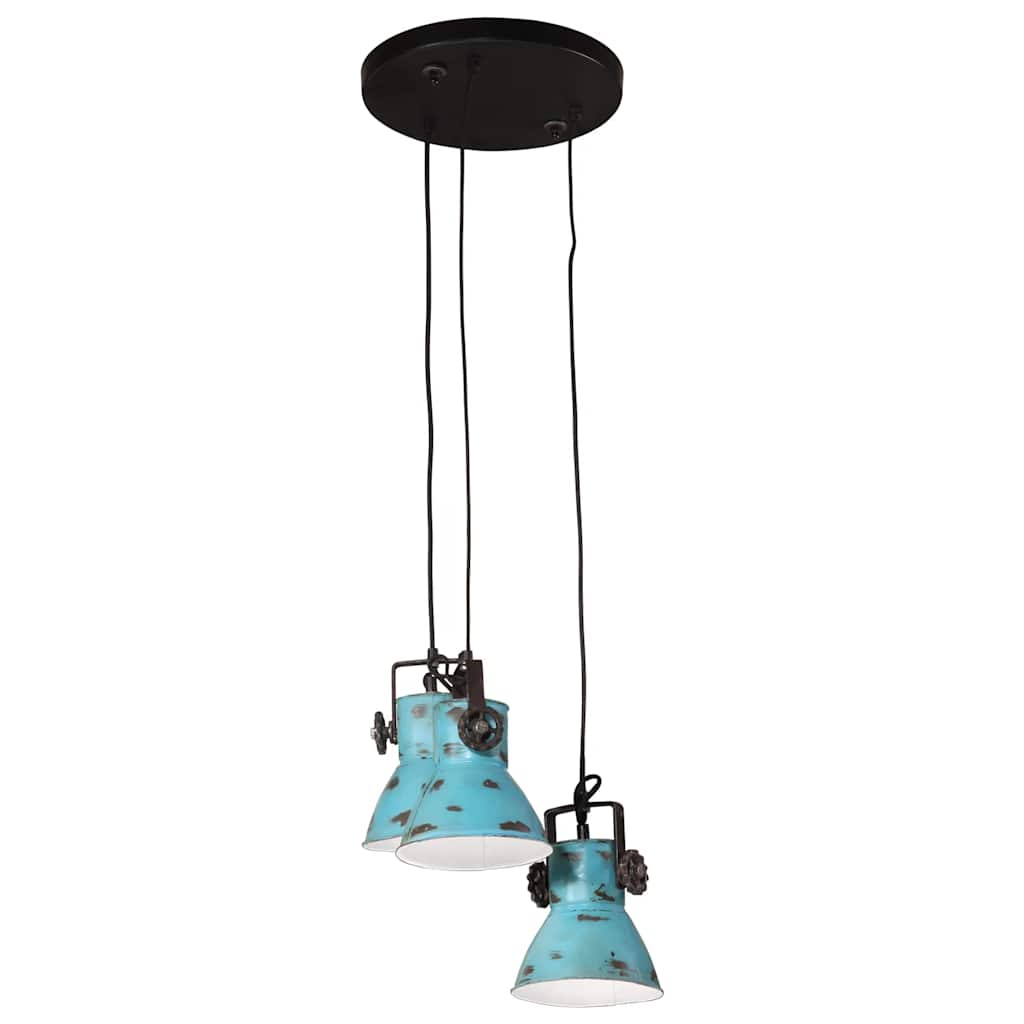 Vidaxx lampe suspendue 25 w e27 30x30x100 cm bleu patiné