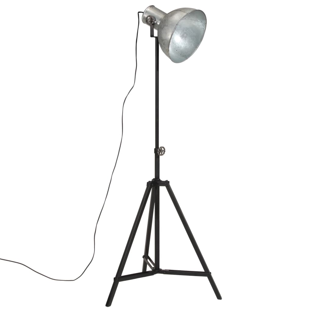 VidaXL lampadaire 25 w e27 61x61x90 150 cm argent vintage