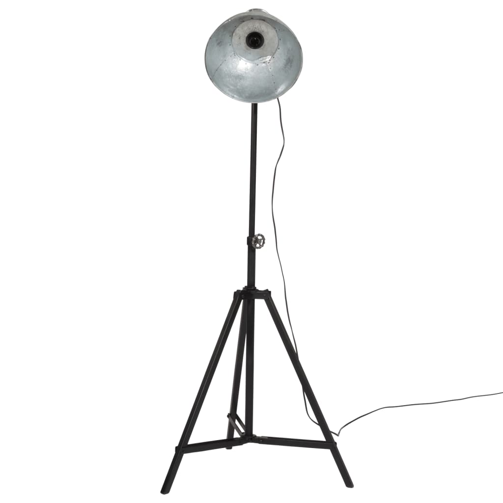 VidaXL lampadaire 25 w e27 61x61x90 150 cm argent vintage