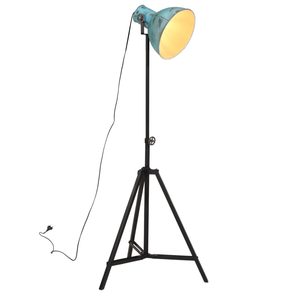 Vidaxxl lampadaire 25 w e27 61x61x90 150 cm bleu patiné