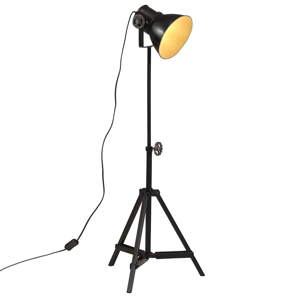 Vidaxxl lampadaire 25 w e27 35x35x65 95 cm noir