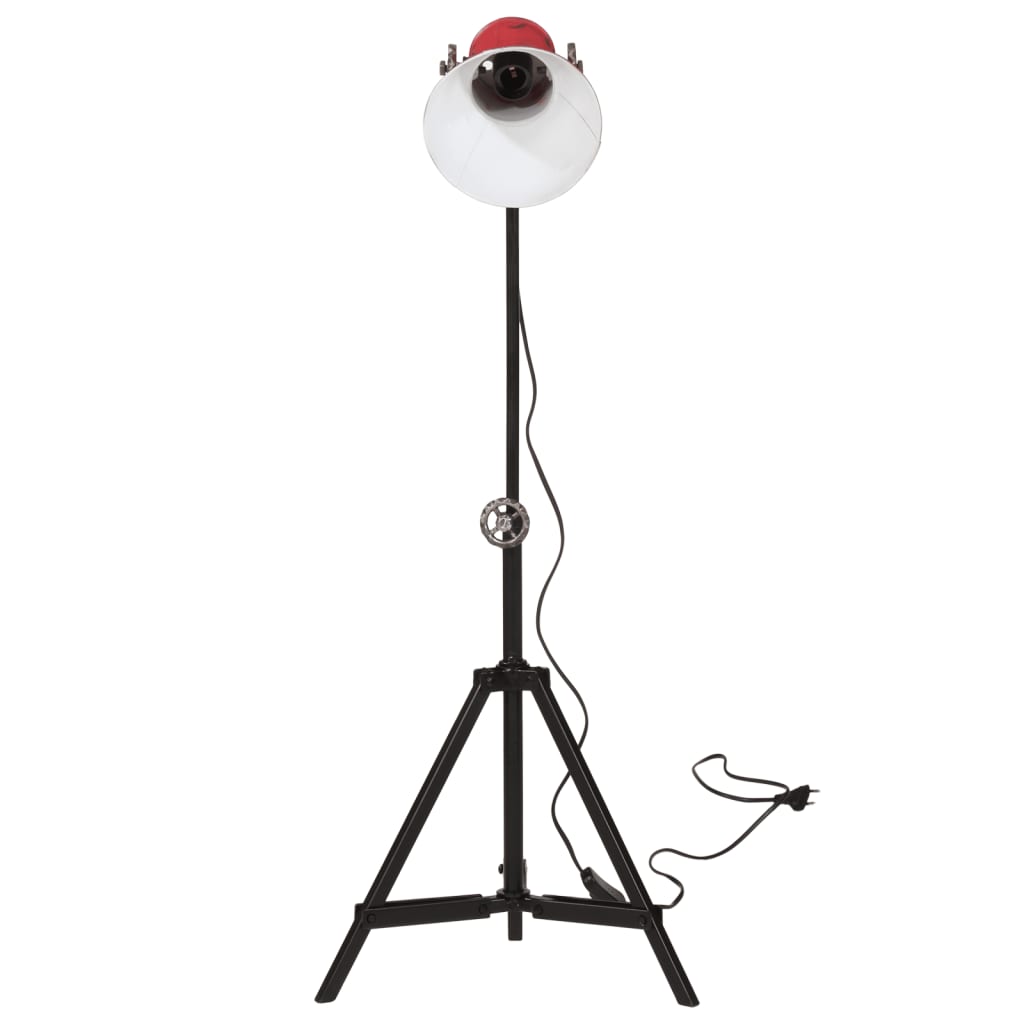 Vidaxxl lampadaire 25 w e27 35x35x65 95 cm rouge patiné