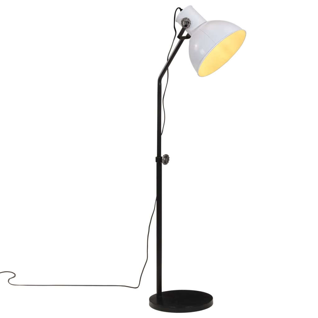 VidaXL lampadaire 25 w e27 30x30x90-150 cm blanc