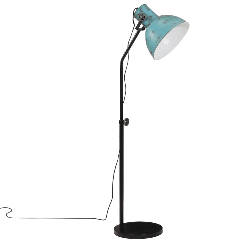 Vidaxxl lampadaire 25 w e27 30x30x90 150 cm bleu patiné