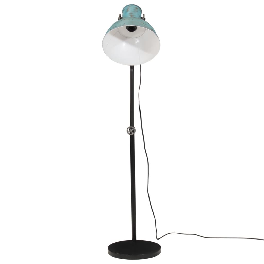 Vidaxxl lampadaire 25 w e27 30x30x90 150 cm bleu patiné