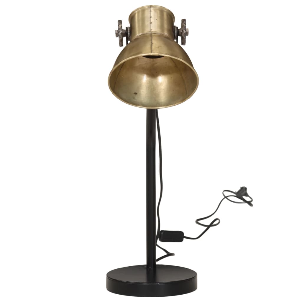 Vidaxx lampe de bureau 25 w e27 17x17x60 cm couleur laiton antique