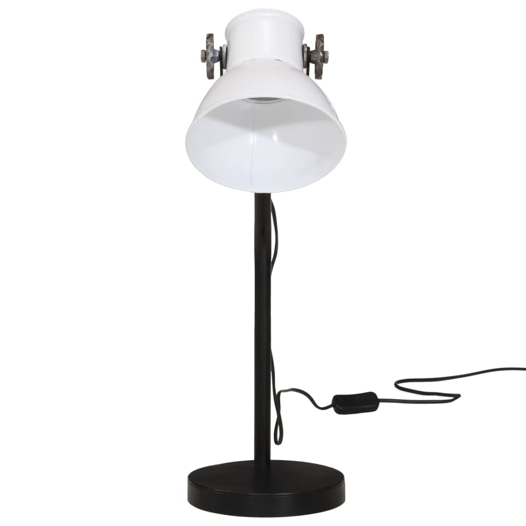 Vidaxx lampe de bureau 25 w e27 17x17x60 cm blanc