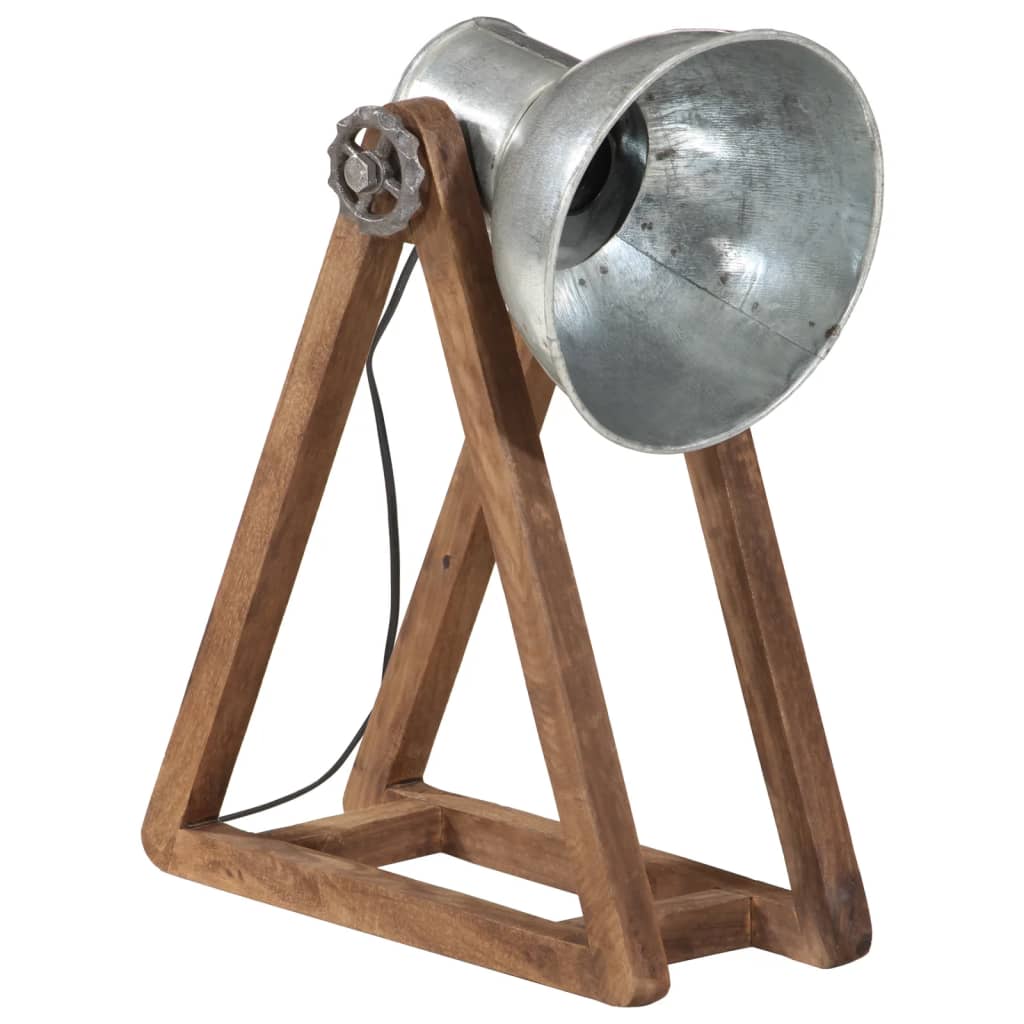 Vidaxx lampe de bureau 25 w e27 30x17x40 cm argent vintage