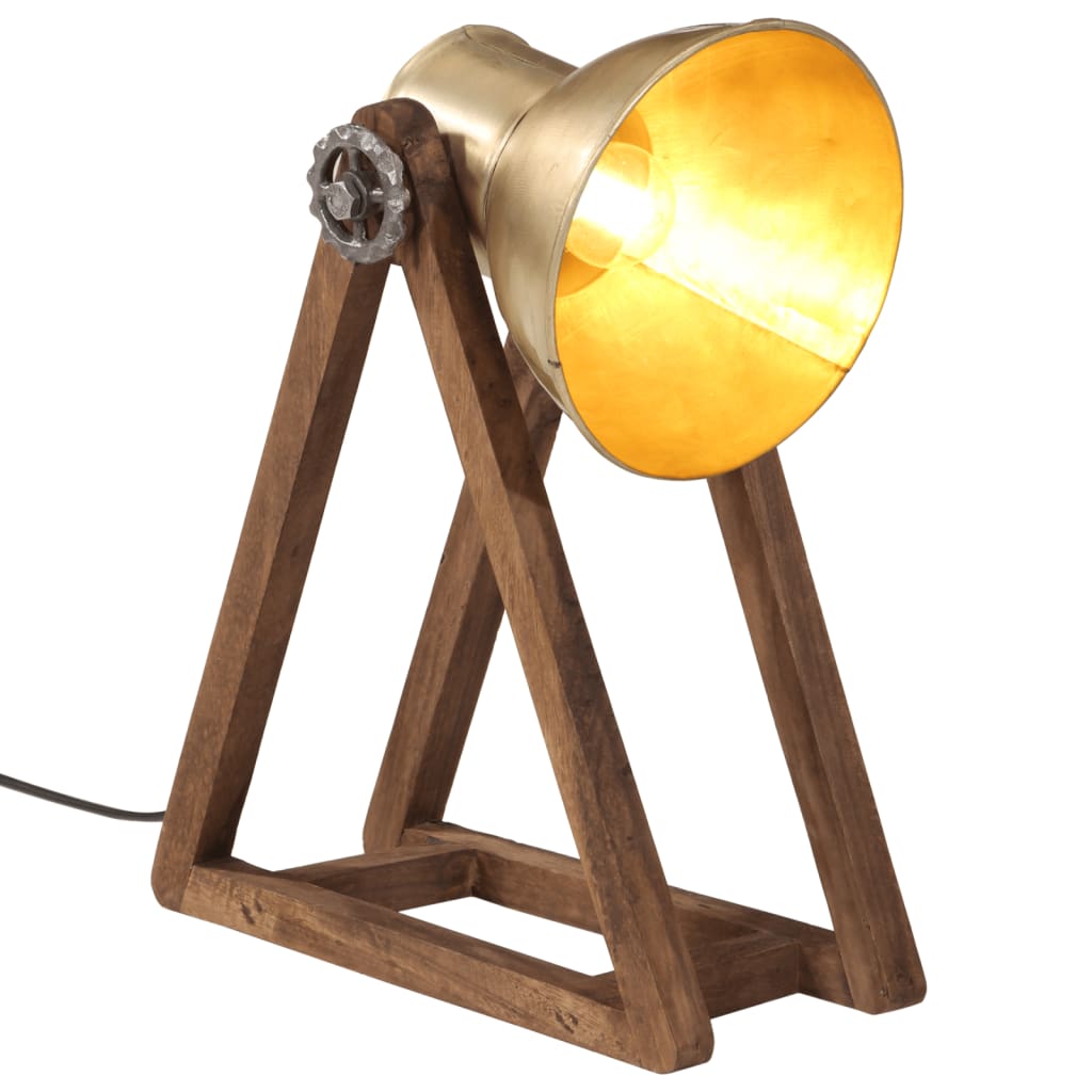 Vidaxx lampe de bureau 25 w e27 30x17x40 cm couleur laiton antique
