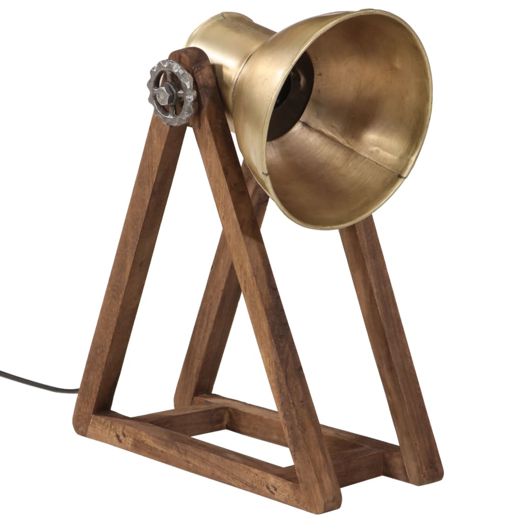 Vidaxx lampe de bureau 25 w e27 30x17x40 cm couleur laiton antique