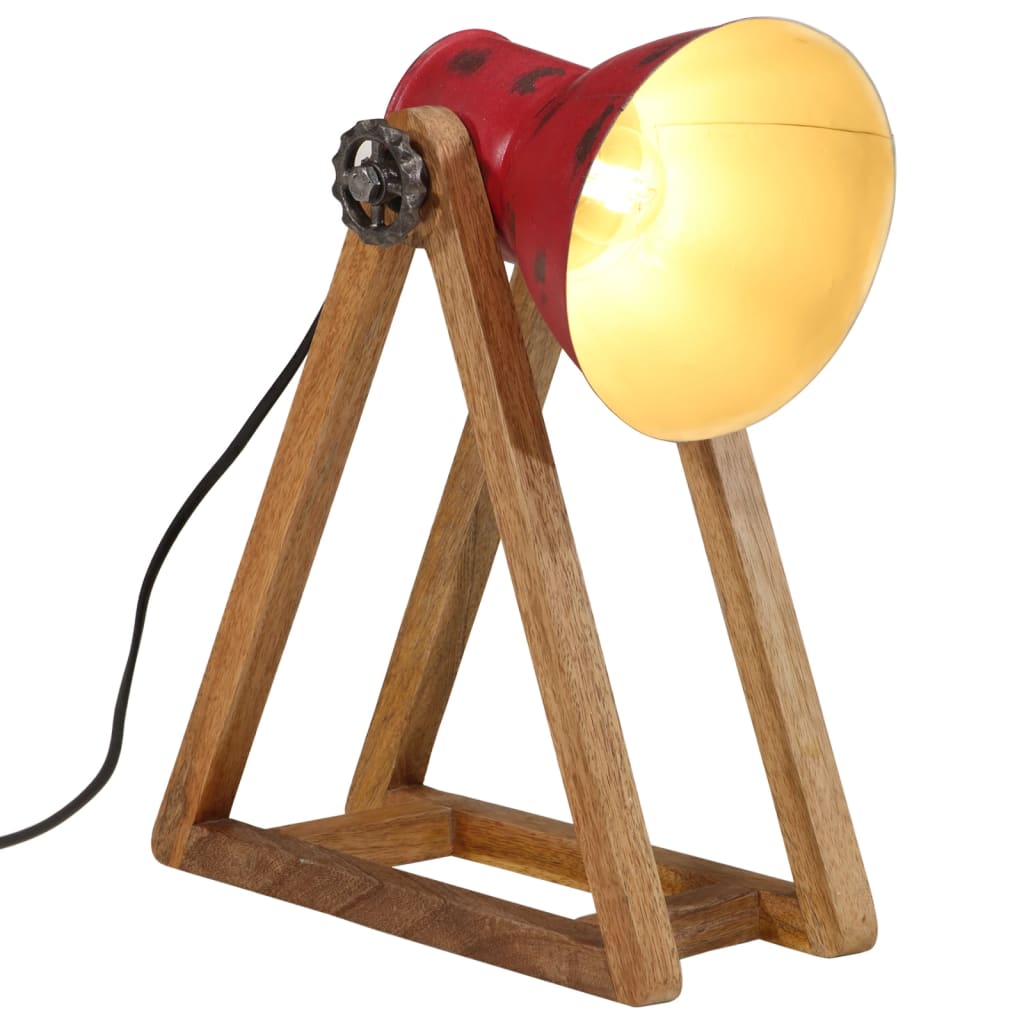 Vidaxx lampe de bureau 25 w e27 30x17x40 cm rouge patiné