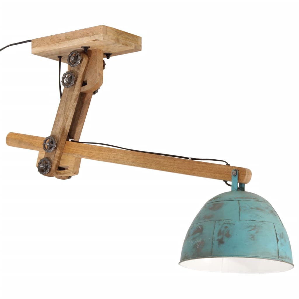 Vidaxx plafonnier 25 w e27 105x30x65-108 cm bleu patiné